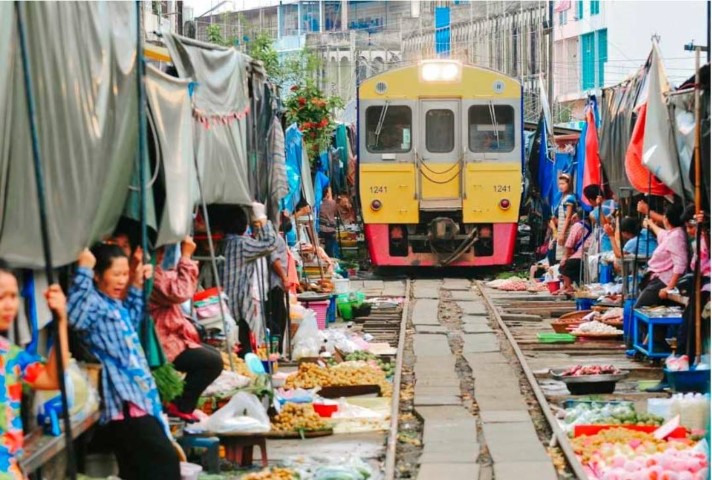 ตลาดร่มหุบ แม่กลอง / Mae Klong Umbrella Market